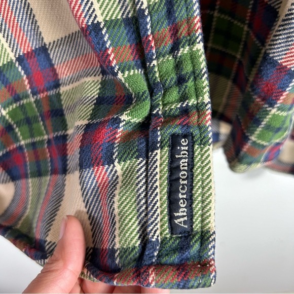 Abercrombie & Fitch Men's Multicolor Plaid Button Down Size Large 100% Cotton - Picture 6 of 9